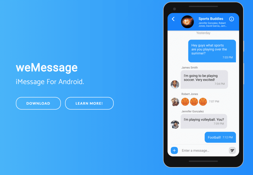 any way to use imessage on android