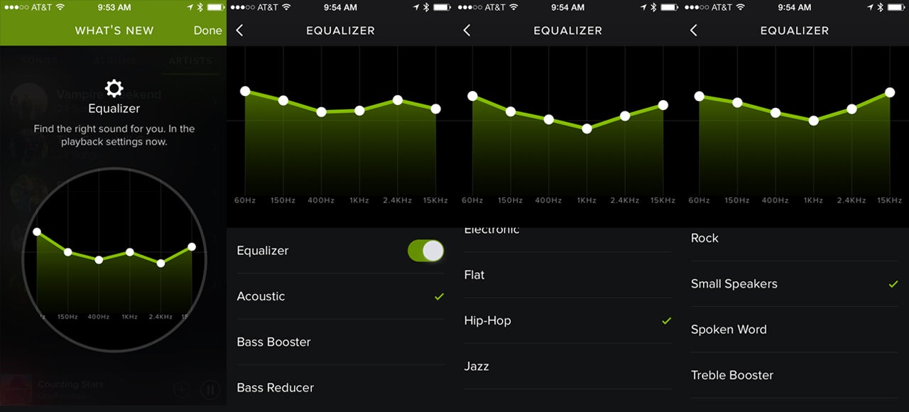 equalizer on spotify pc