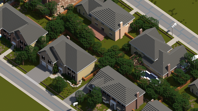 This Is Actually A Shot Of Minecraft's Neighbourhood Area ... - 640 x 360 png 434kB