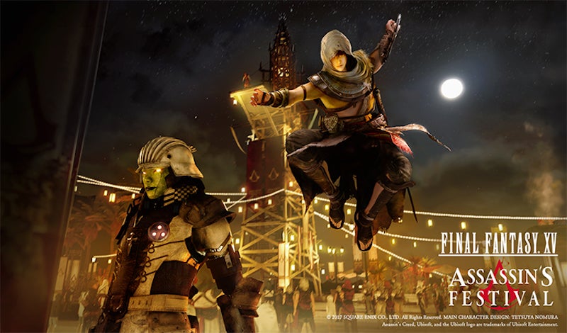 Assassin's Creed Invading Final Fantasy XV in Bizarre Cross-Over Event