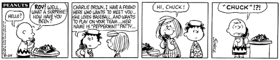 peppermint patty peanuts comic strip