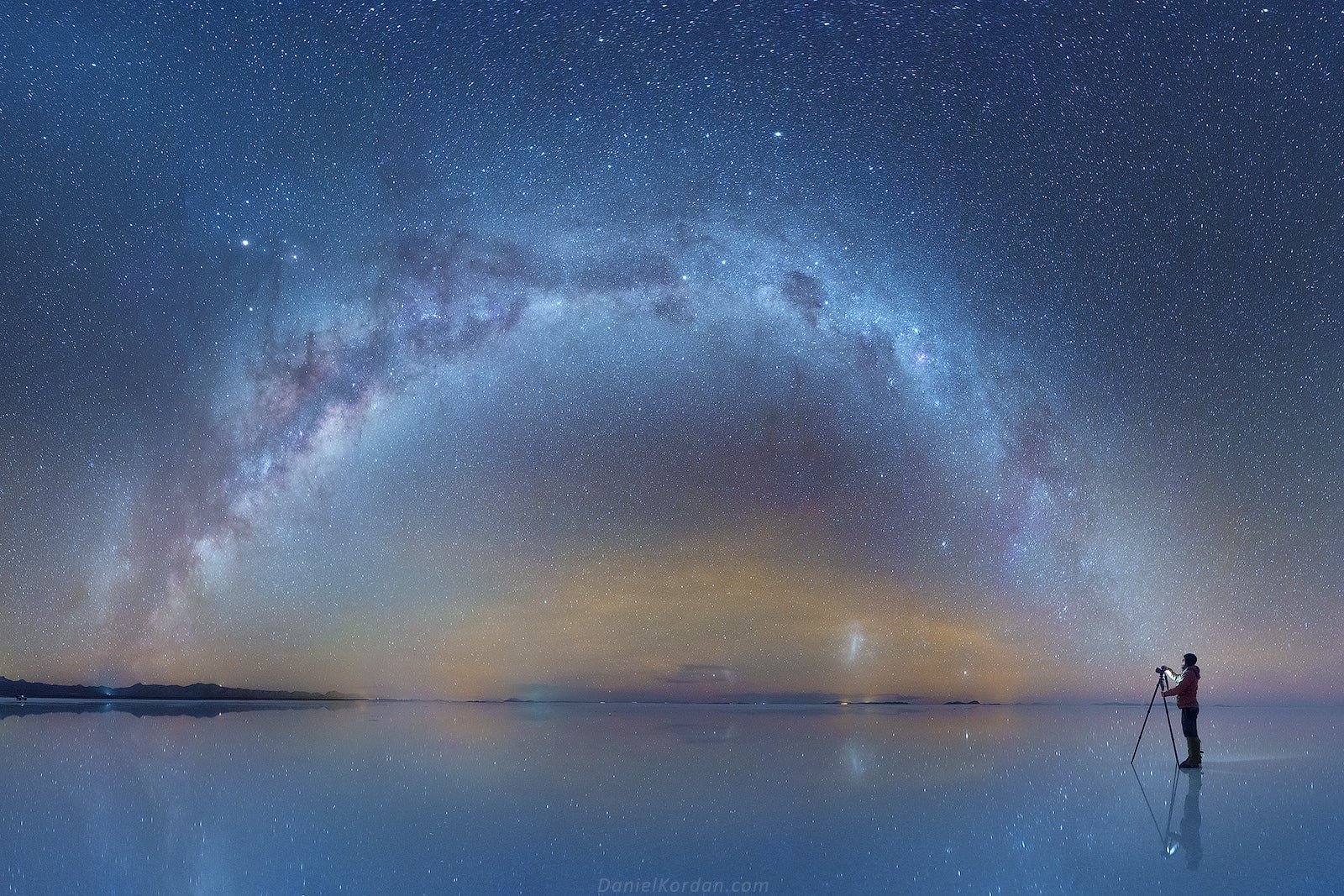 bonneville salt flats at night