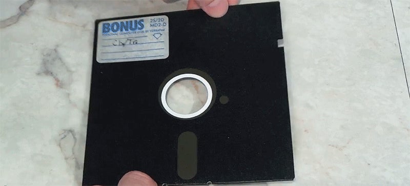 what file format are floppy disks