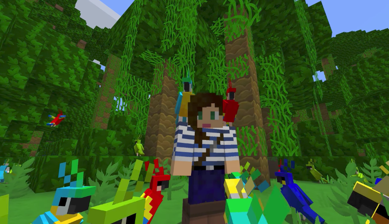 Minecraft Patching Out Controversial Parrot Feeding Mechanic