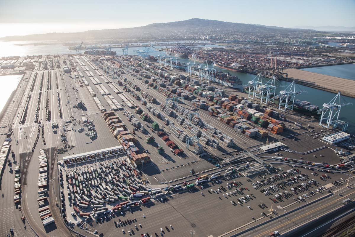 This Is What Gridlock at the Biggest Port In America Looks Like