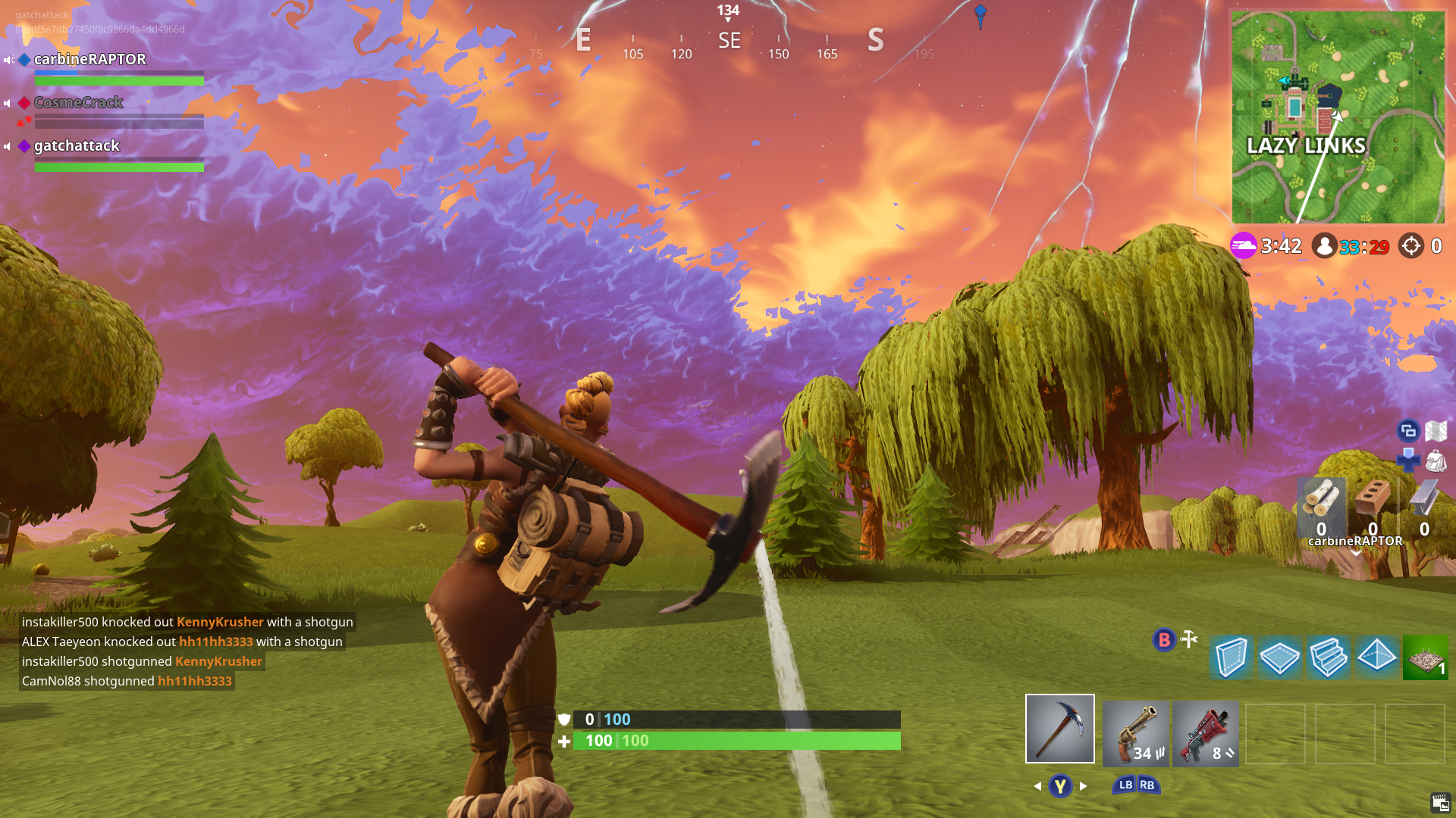 fortnite golf might not be super deep and precise but smacking a ball across the fairway with the sky overhead a psychedelic blaze of colours is actually - fortnite golf ball