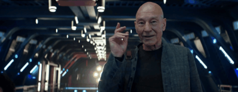 Image result for star trek picard cbs all access gif