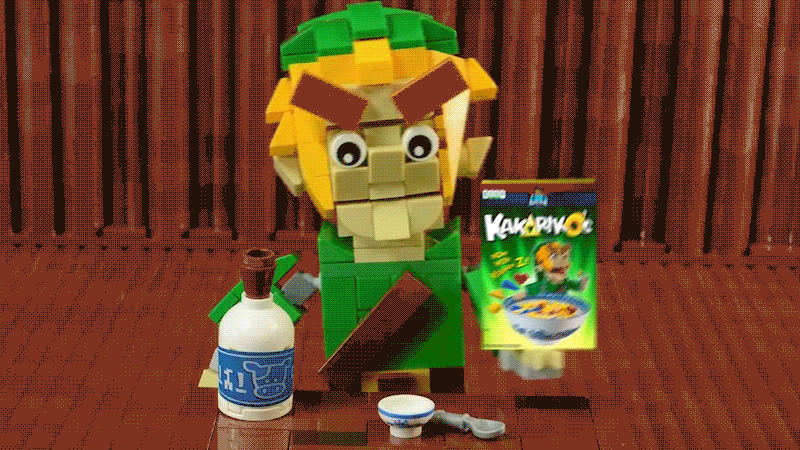 Start Off Your Day With A Bowl Of Legend Of Zelda Lego Cereal