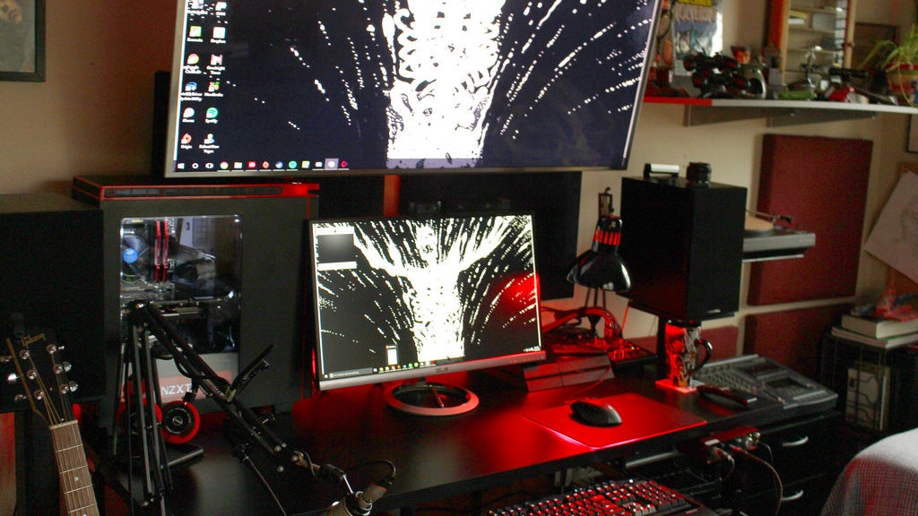 The Red And Black Gamer Workspace Lifehacker Australia