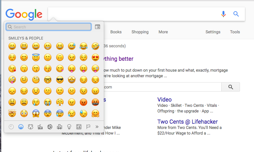 bettertouchtool add emoji to keyboard in chrome