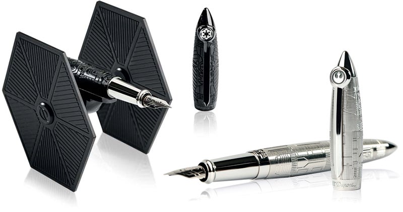 Three Star Wars pens from Montegrappa