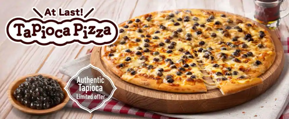 Domino's Pizza Japan: Boba Topped Tapioca Pizza