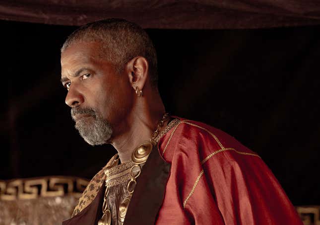Image de l'article intitulé Gladiator II est déjà le deuxième film le plus rentable de Denzel Washington