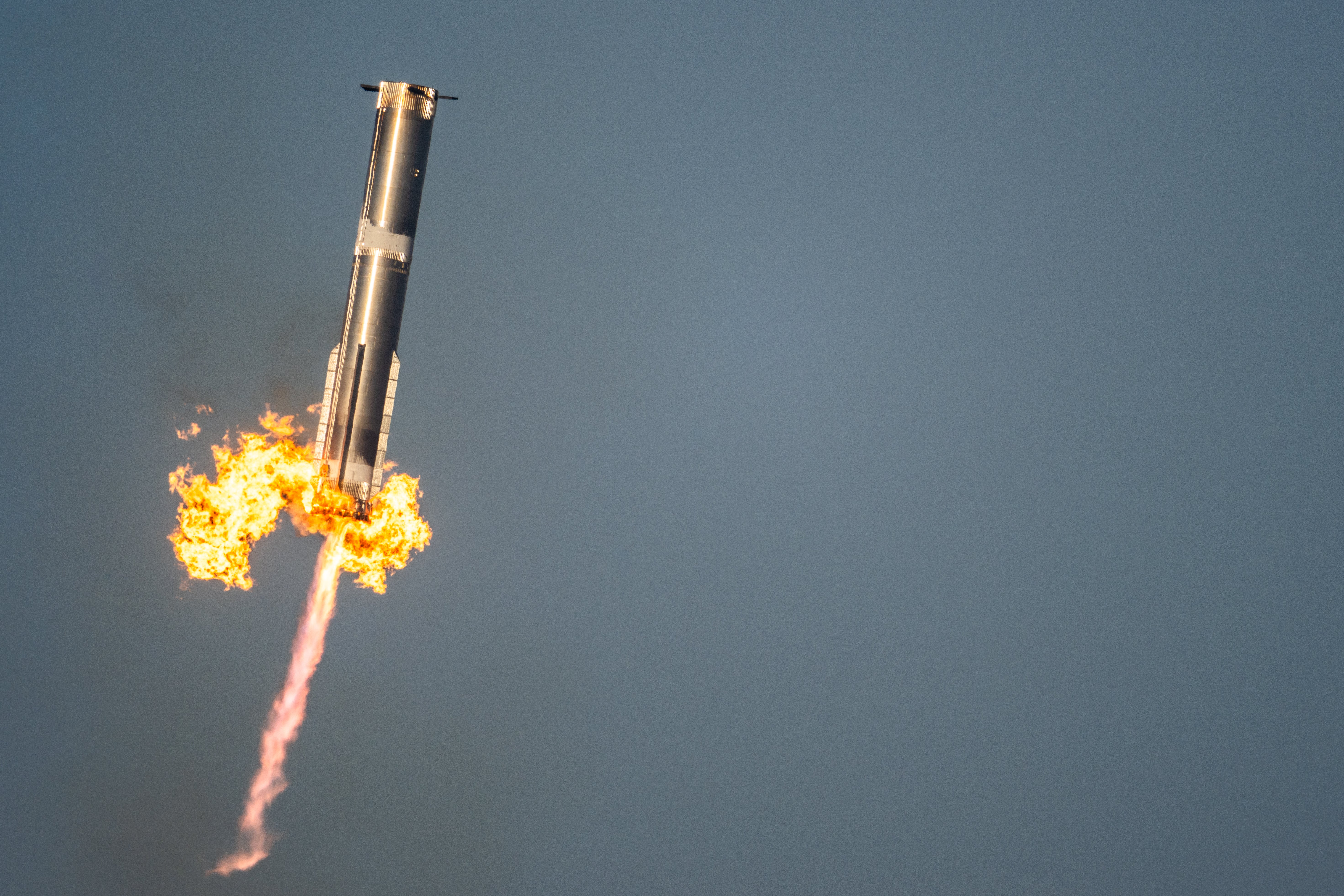Image for SpaceX's Starship rocket went further in its latest test launch — but still spun out of control