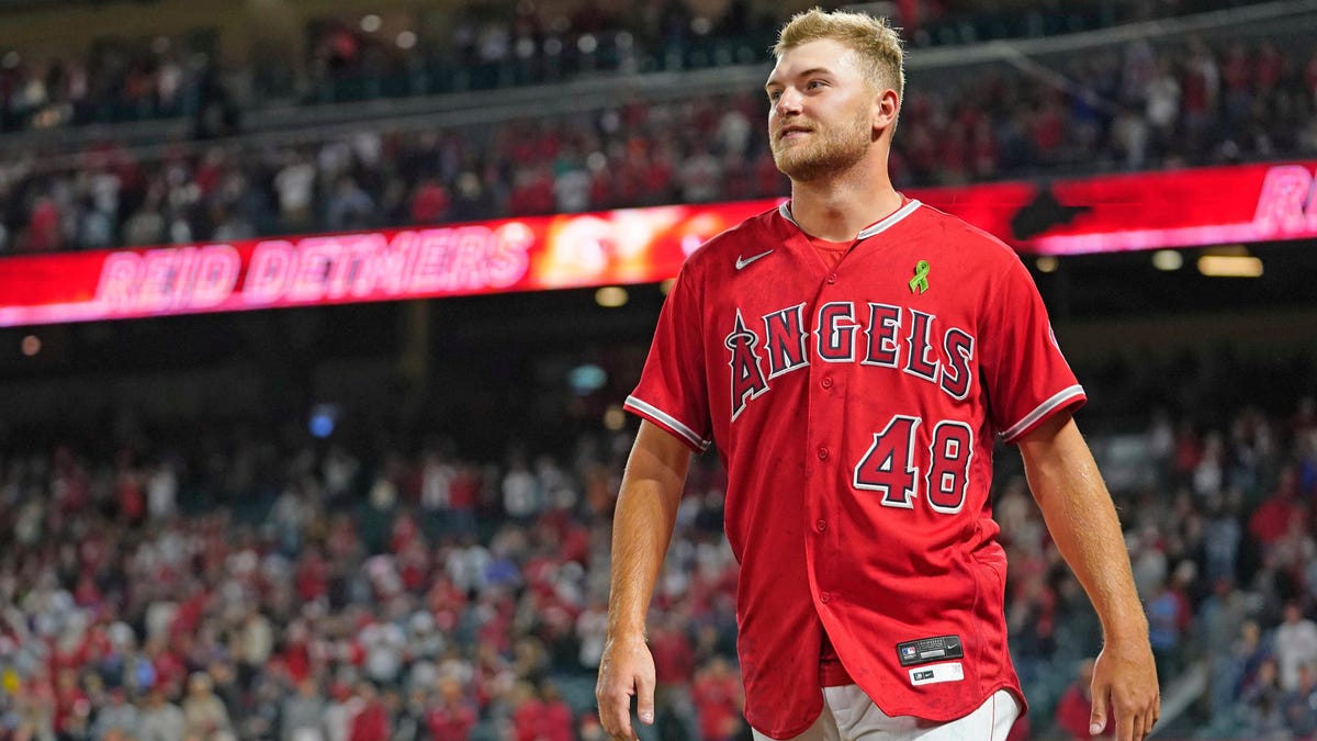 Angels Rookie Reid Detmers Throws No-Hitter Against Rays - The New York  Times