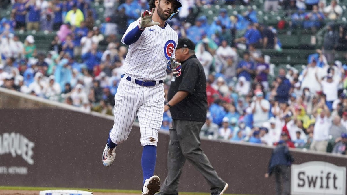 Chicago Cubs shortstop Dansby Swanson (7) during the National