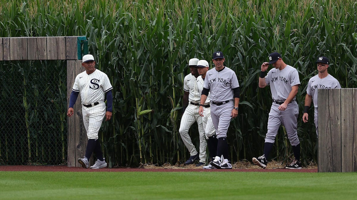 MLB unveils 'Field of Dreams' stadium, uniforms for Yankees, White