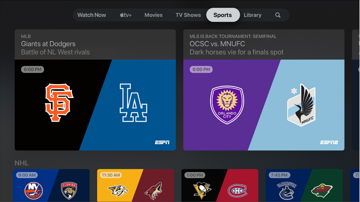 Sports in the Apple TV app - Apple Support