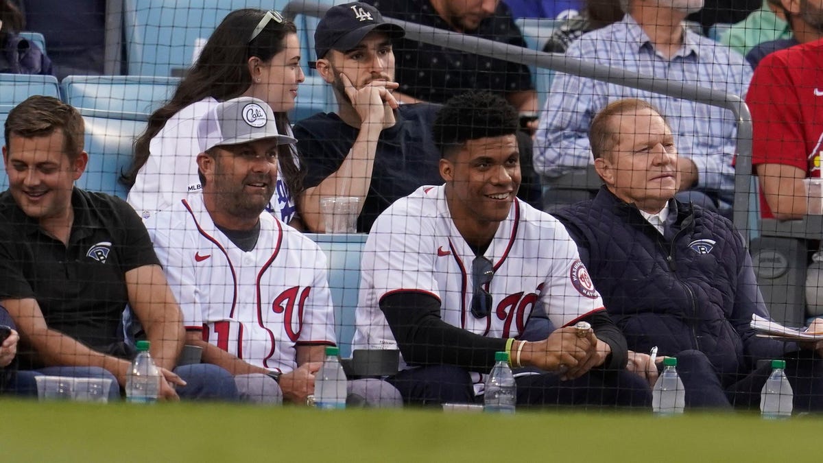 Juan Soto attends NL Wild Card game in Trea Turner Nats jersey to cheer on  pal and former mate
