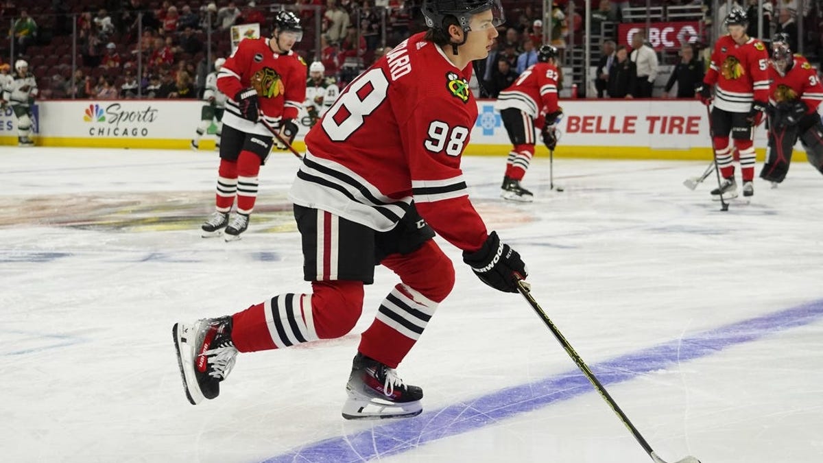 Connor Bedard skates in his first NHL exhibition game with the Chicago  Blackhawks, National