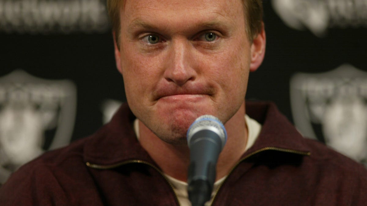 Jon Gruden embarks on 12step process to be NFL head coach again