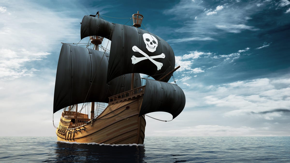 Blackbeard sails into a modern piracy row