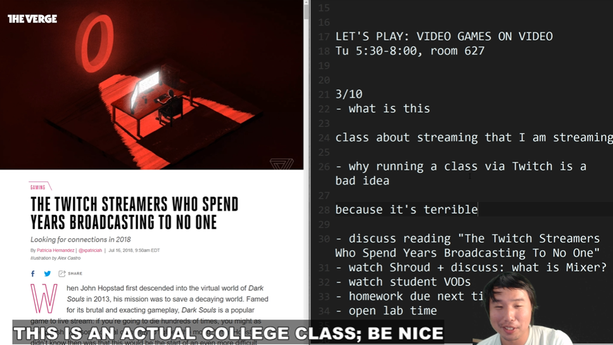 Professor Calls Students Idea To Teach Class On Twitch Terrible, Does It Anyway