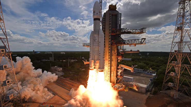 Image for Space Collision Concerns Delayed India's Moon Launch
