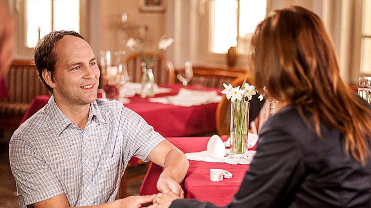 Image for Man Locks Down Marriage Proposal Just As Hair Loss Becomes Noticeable