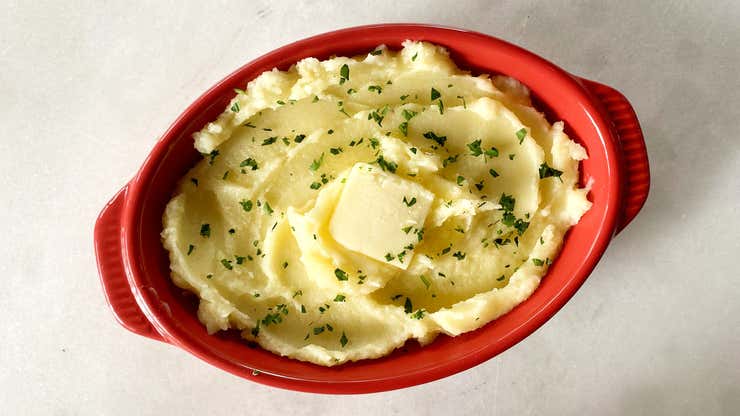 Image for Make Super Smooth Mashed Potatoes With a Fine Mesh Strainer