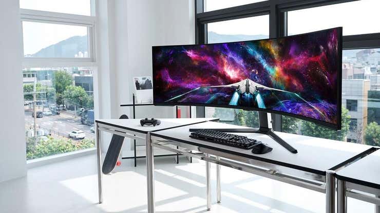 Image for You Can Save $500 on the New Samsung Odyssey Neo G9 57-Inch Gaming Monitor
