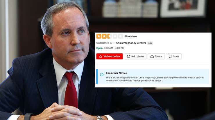 Image for Texas, Yelp Sue Each Other Over Anti-Abortion Crisis Pregnancy Centers
