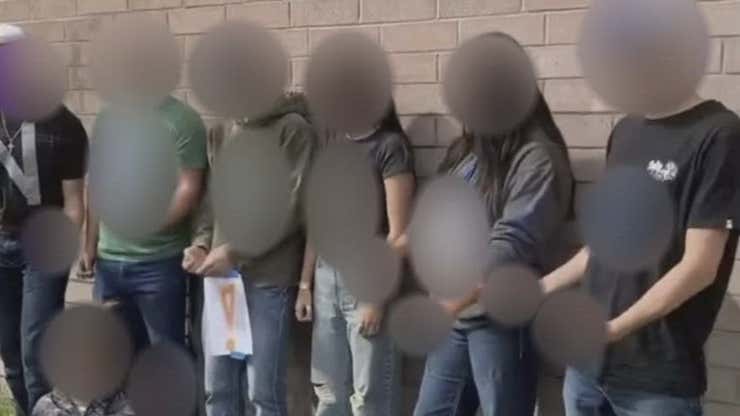 Image for WTF: Idaho High School Students Spell Out N-Word in Photo and Share on Social Media