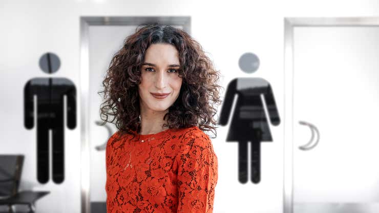 Image for Increasingly Powerful Trans Person Capable Of Using Every Single Bathroom At Once