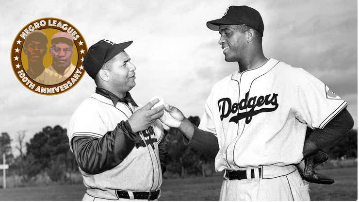 Brooklyn Dodgers Roy Campanella and Former Homestead Grays William Young  Photo