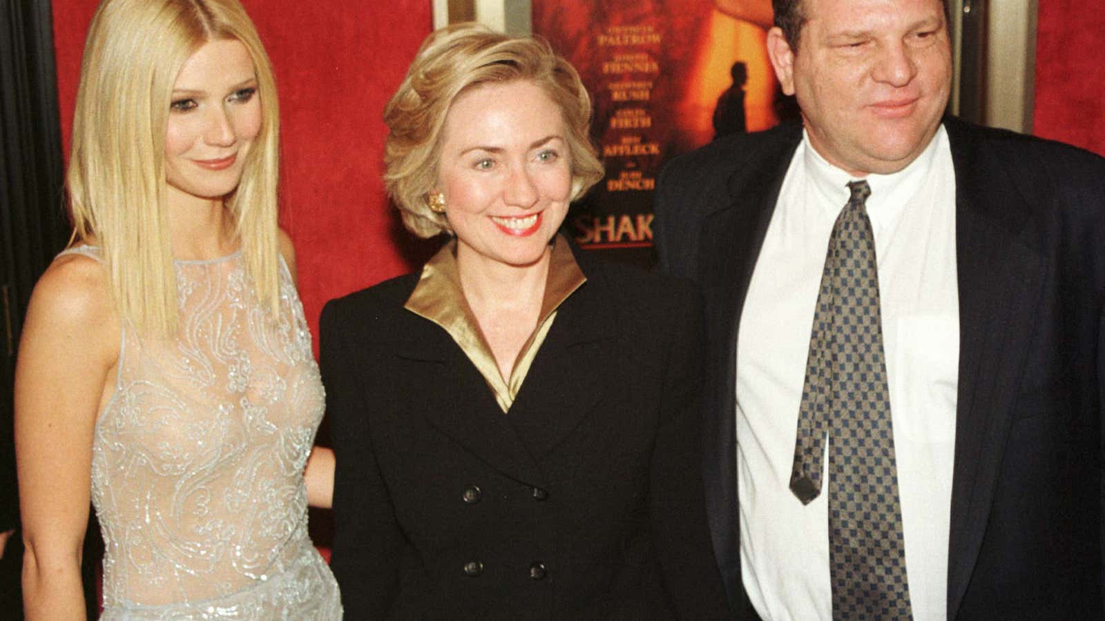 In happier days: at the premiere of “Shakespeare in Love,” 1998.