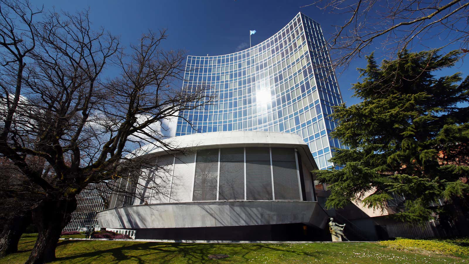 The headquarter of the World Intellectual Property Organization (WIPO) is pictured in Geneva, Switzerland March 3, 2020. Picture taken March 3, 2020. REUTERS/Denis Balibouse