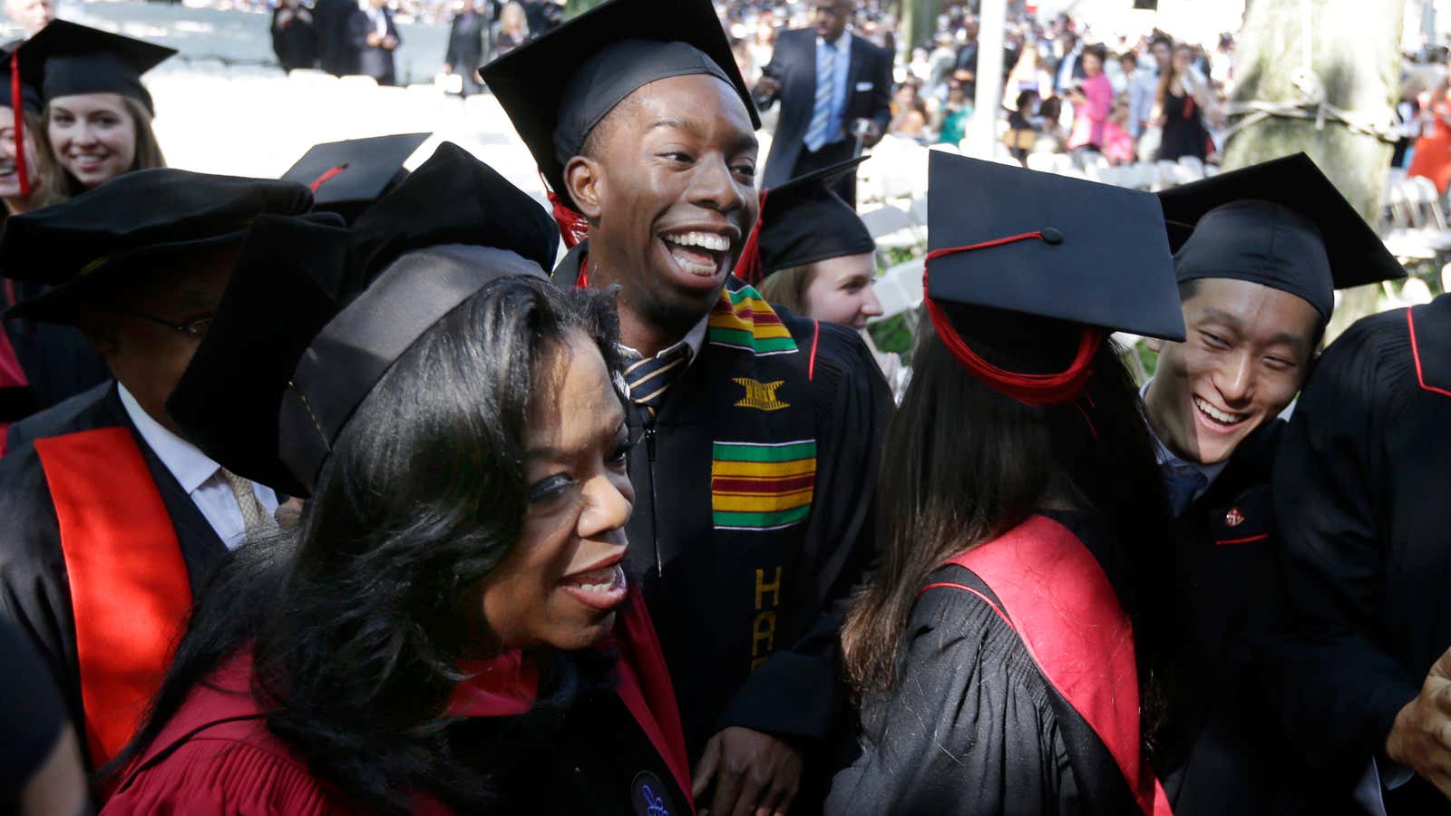Picture yourself among the Harvard grads, and Oprah. For free.
