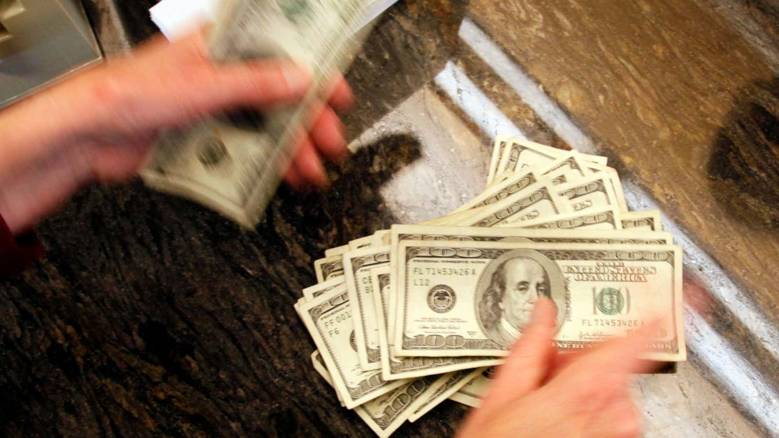 Count your dollars IRL while you have them.