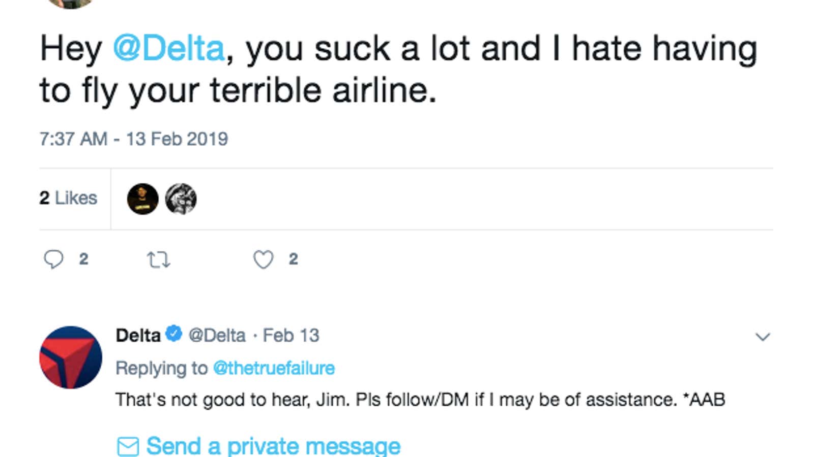 Problem with your airline? Tweet at it