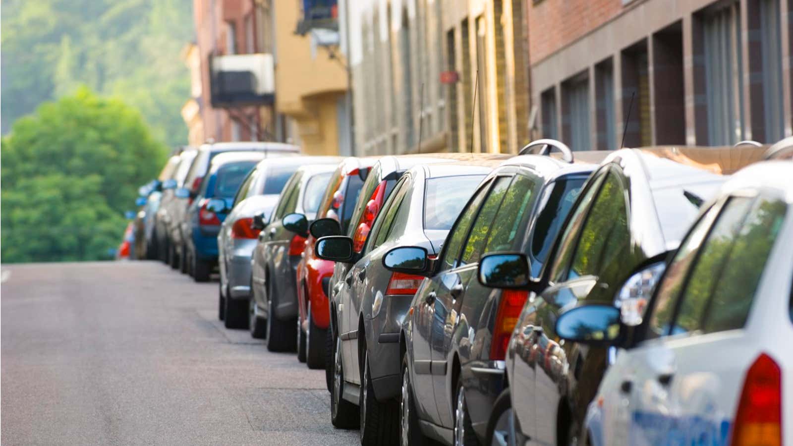 30% of cars in downtown LA traffic are looking for parking