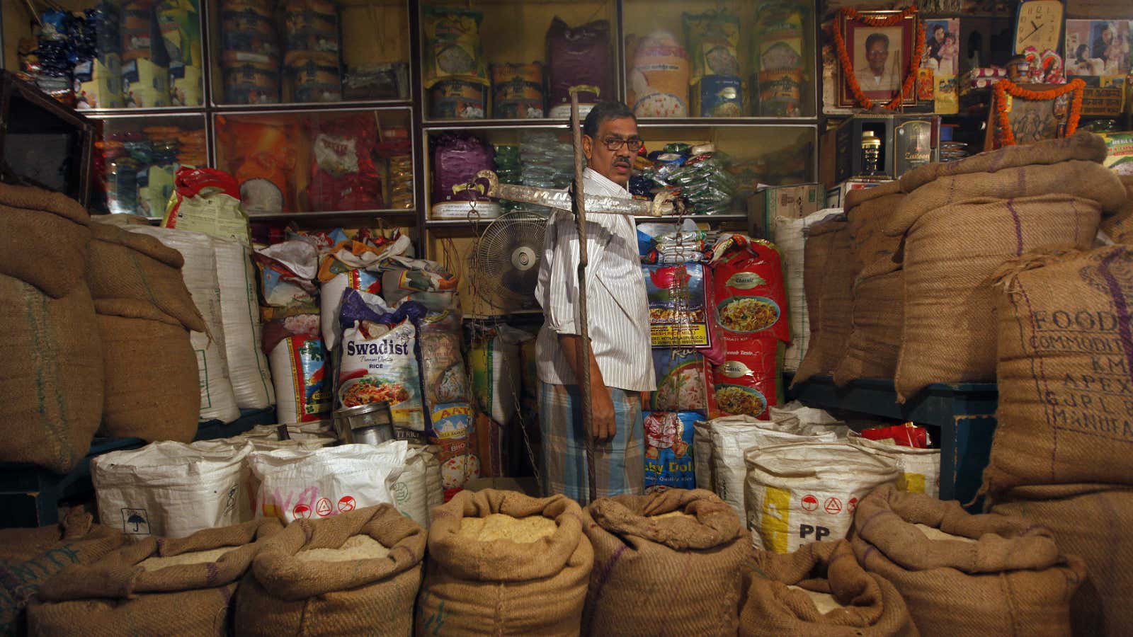 India is still dominated by small mom and pop grocery stores.