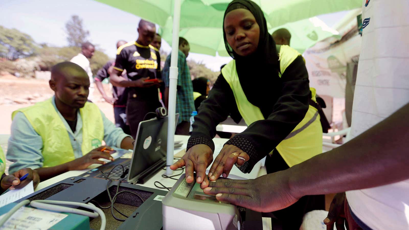 Voter data collection in Kenya