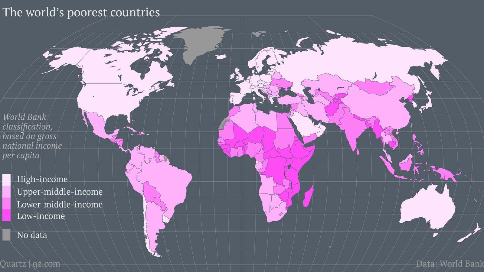 That means this map would have almost no dark pink in two decades.