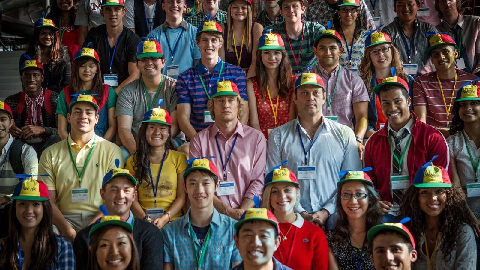 Were the movie actors in “The Internship” paid this well?