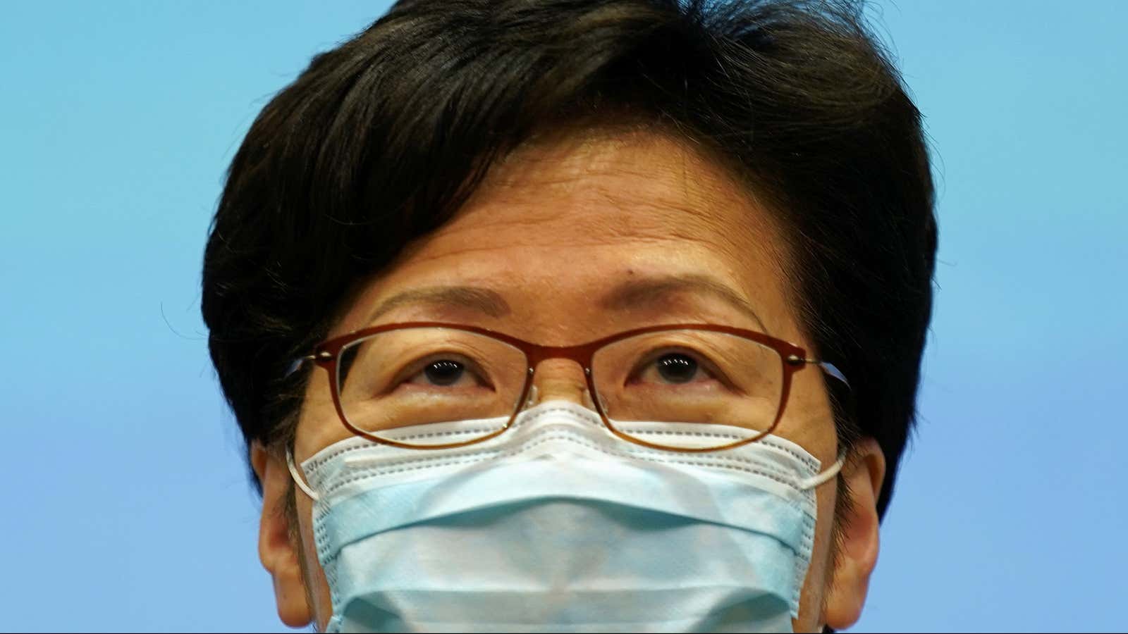 Carrie Lam has become the face of the pro-sanctions movement in the UK for her role in allowing Beijing to expand its influence in Hong Kong.