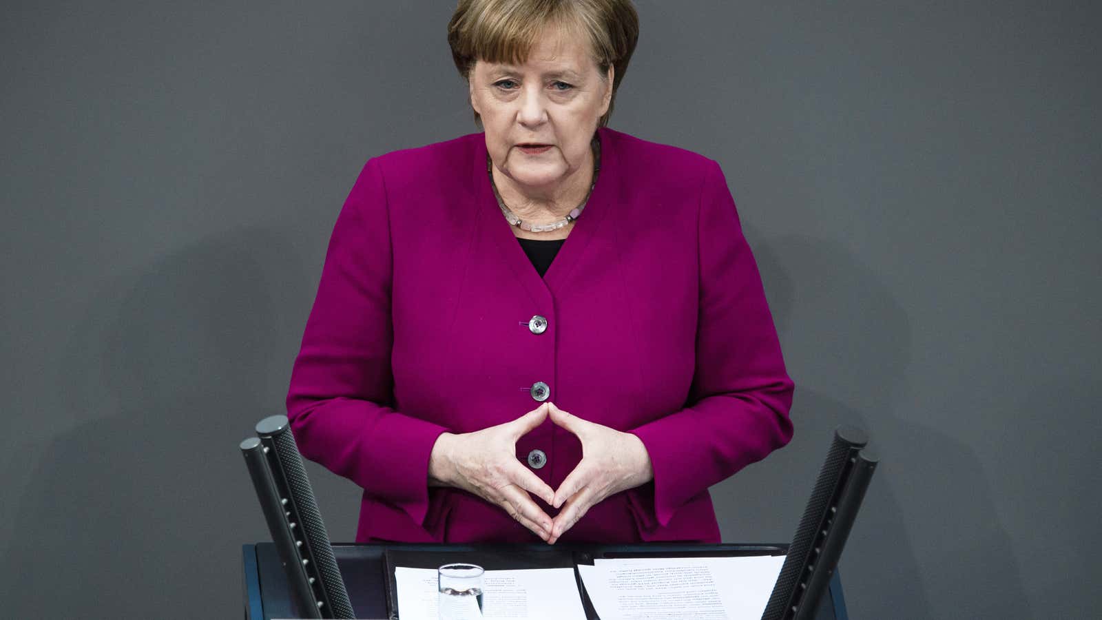 “Germany is all of us,” Merkel says.