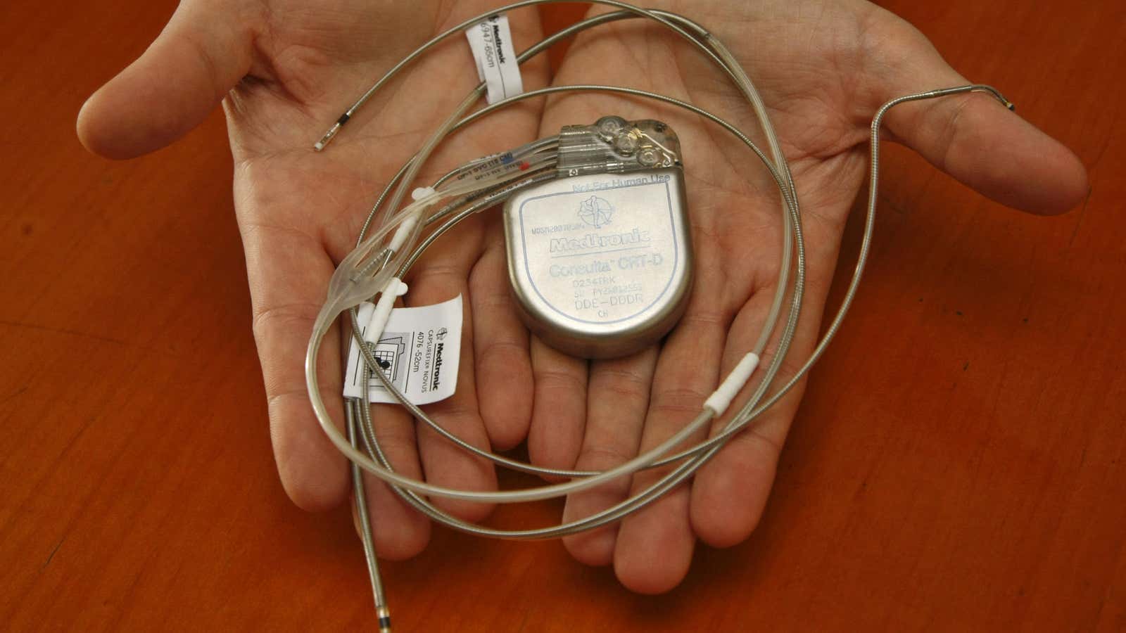 Will a tax break on devices like this cardiac re-synchronisation therapy defibrillator caption solve the government shutdown?