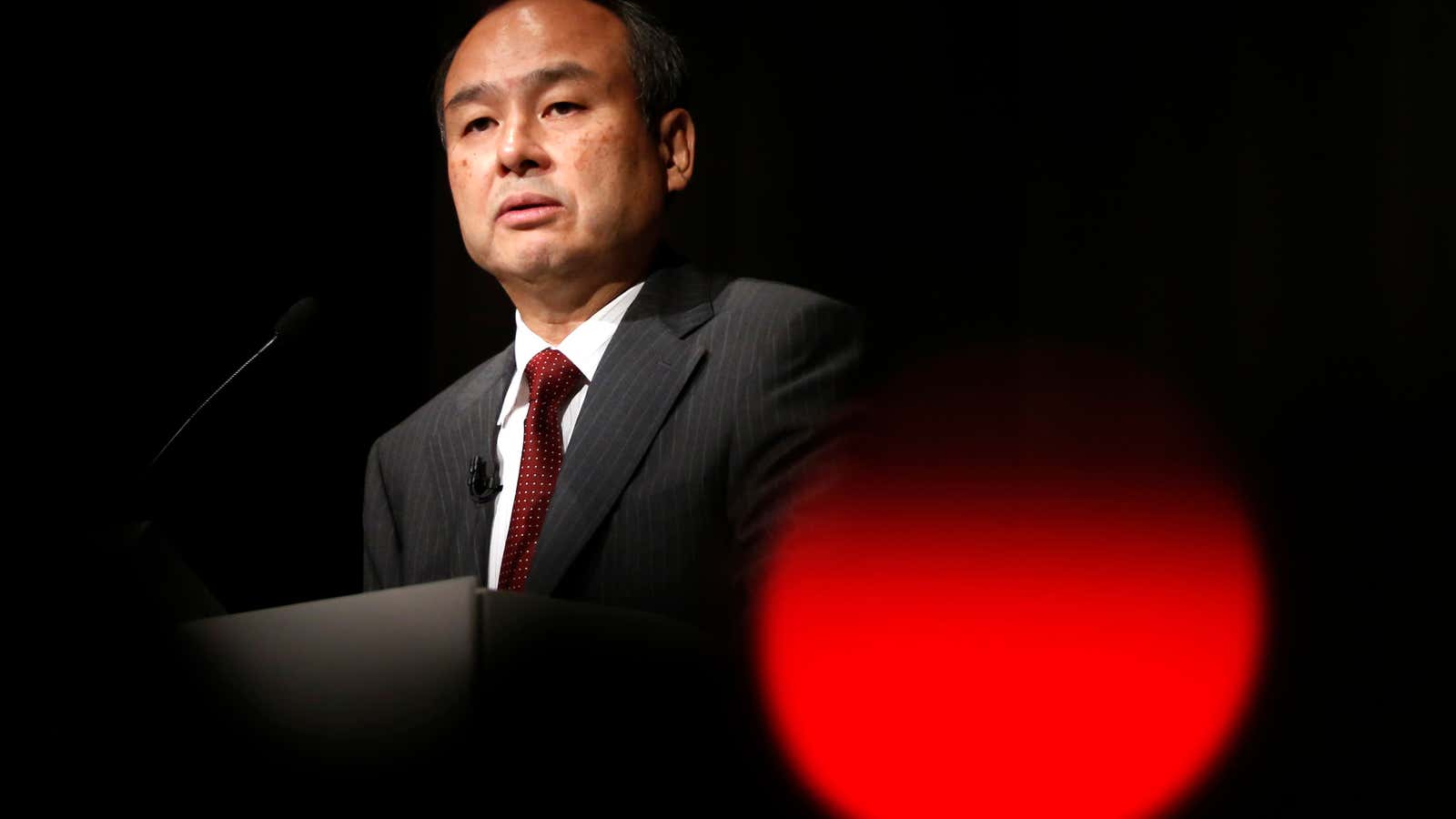 SoftBank Corp. Chief Executive Son attends a news conference in Tokyo
