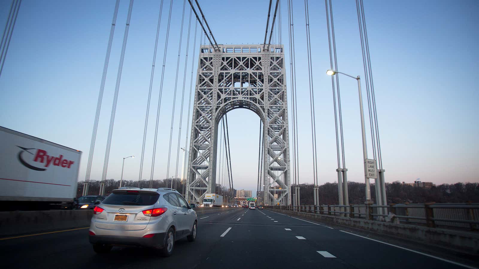 Traffic coming onto the George Washington bridge was snarled for days.